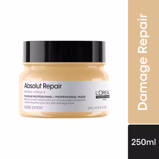 L'Oreal Professionnel Absolut Repair Mask For Dry and Damaged Hair with Protein & Omega 9 (250 ml)