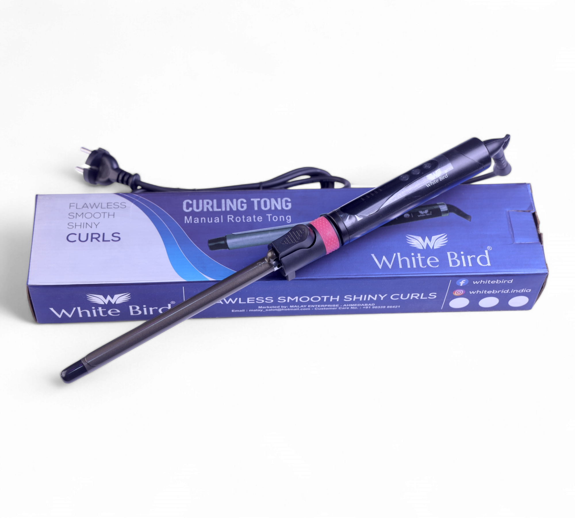 Curling Rotate Tong Machine 13 mm – White Bird
