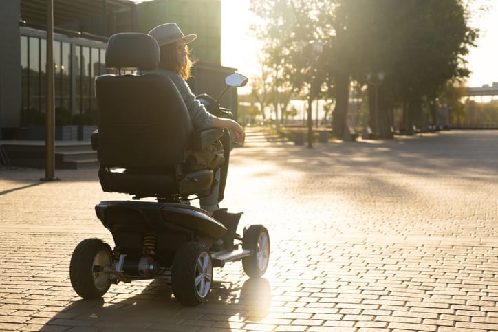 Image of one of Odel Mobility's mobility scooters