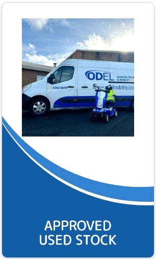 Image of one of Odel Mobility's mobility scooters