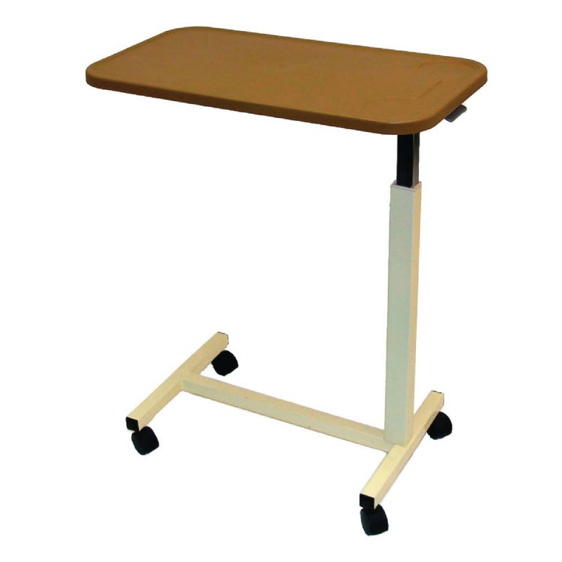 Product image of Overbed table with casters and ratchet handle