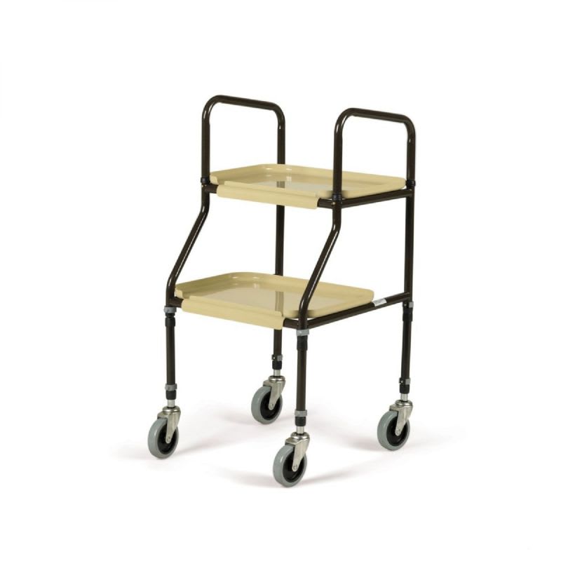 Product image of Adjustable Height Plastic Shelf Trolley