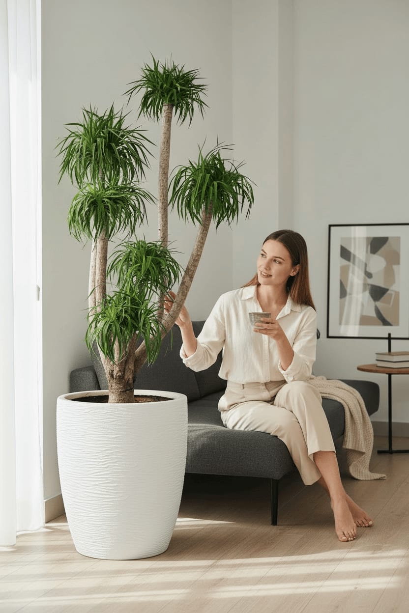 Forestry Vela textured white tapered planter