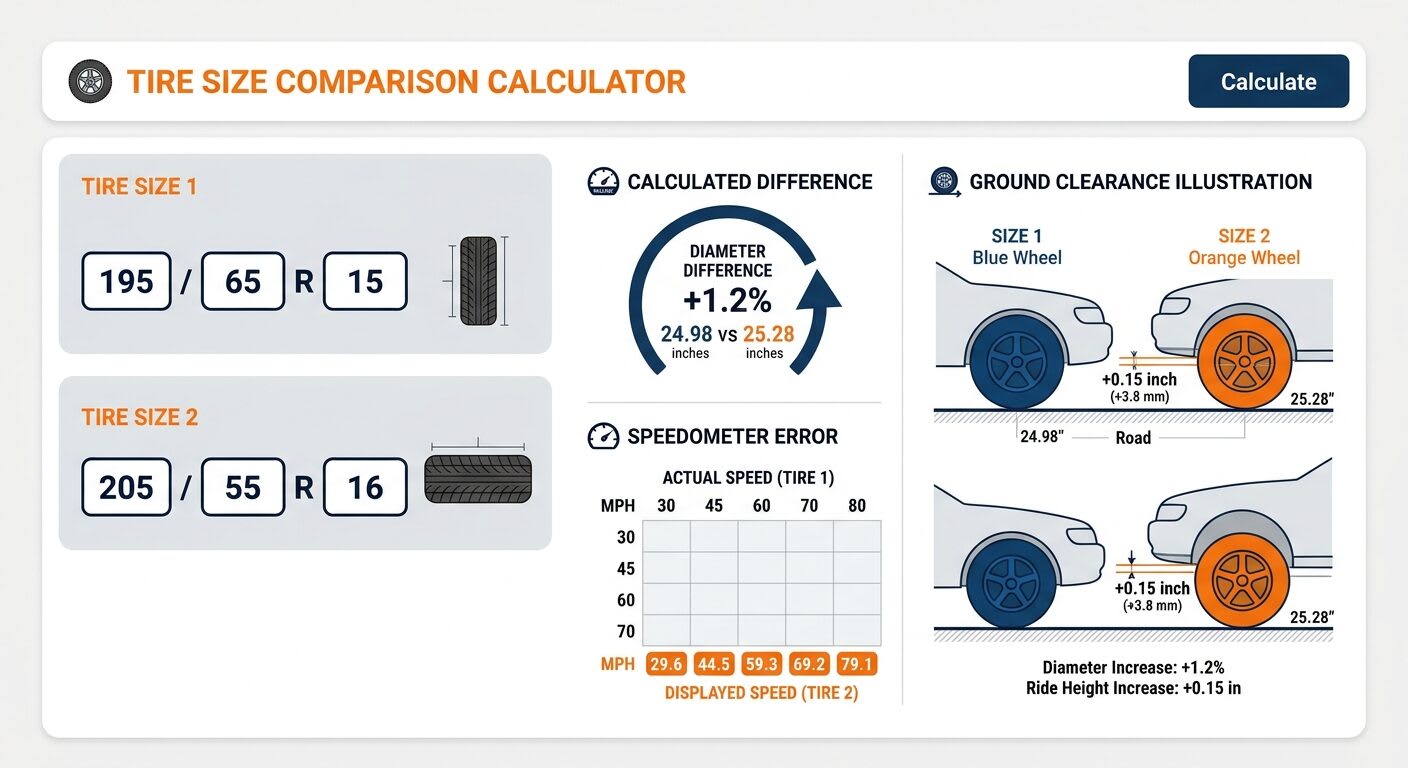 Honda Tire Size Calculator