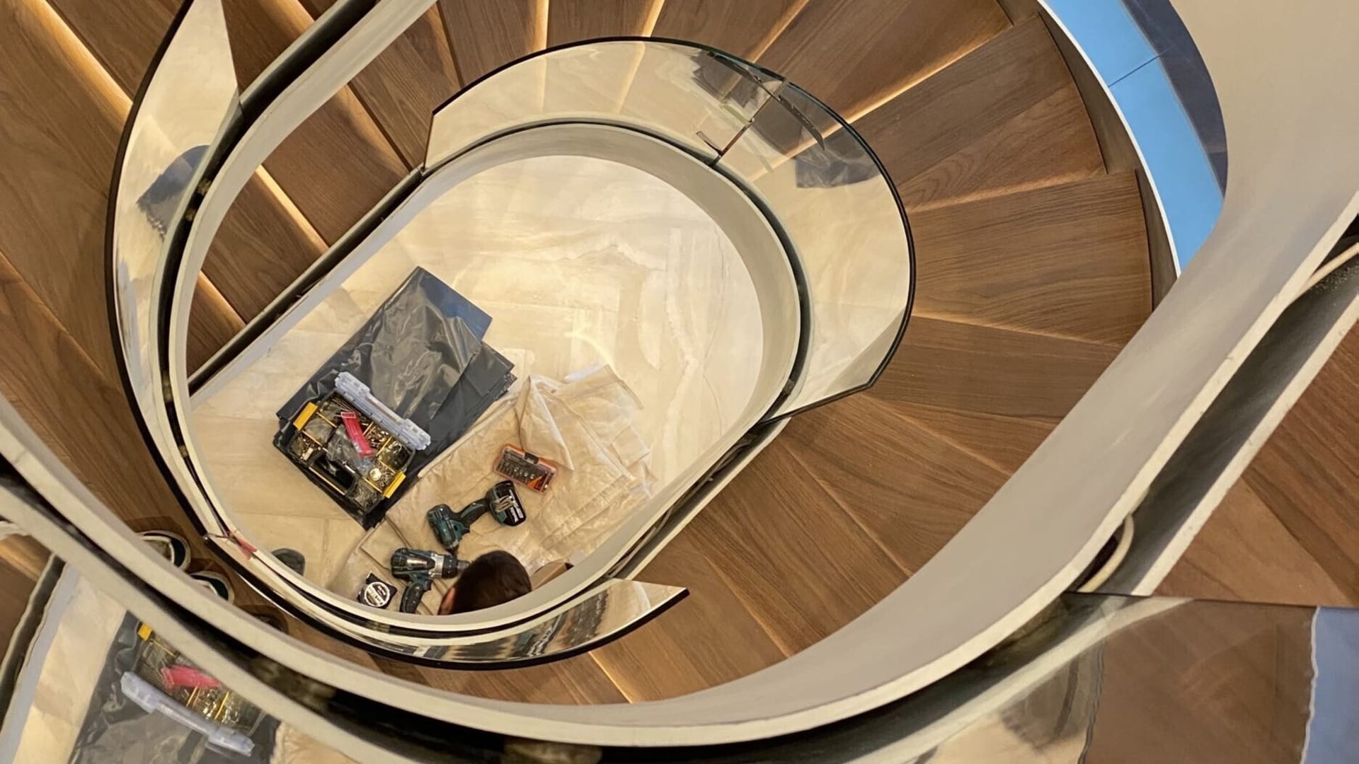 Martin — finished helical staircase by CAworks