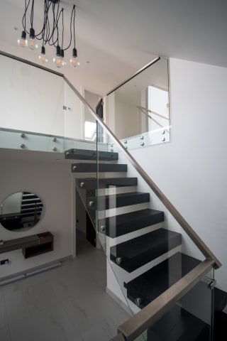 Glass balustrade · landing — staircase or glass install by CAworks