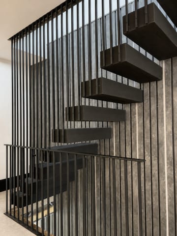 Cantilever · rods, LED — staircase or glass install by CAworks