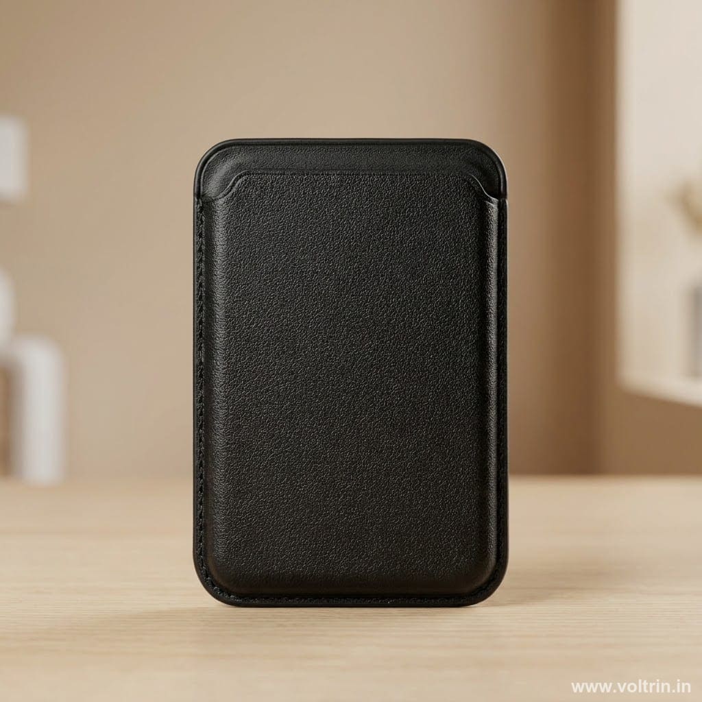 Attiroz Men & Women Casual, Formal, Travel, Trendy Black Artificial Leather Card Holder (2 Card Slots)