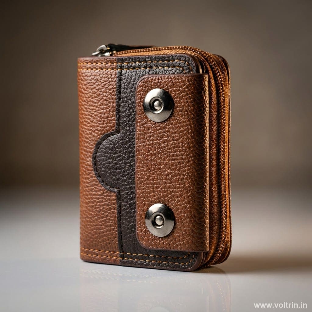 Attiroz Men & Women Brown Artificial Leather Card Holder (15 Card Slots)