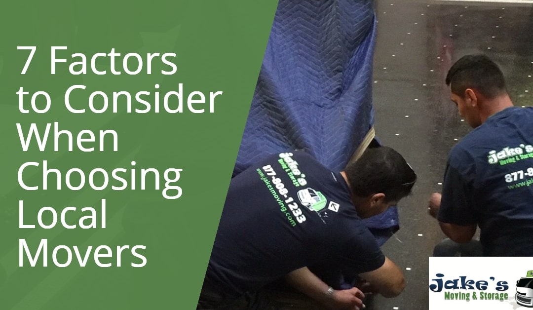 7 Factors to Consider When Choosing Local Movers