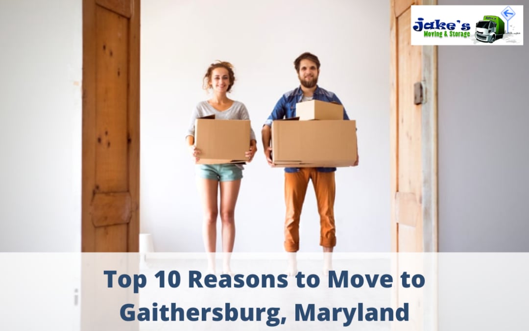 Top 10 Reasons to Move to Gaithersburg, Maryland
