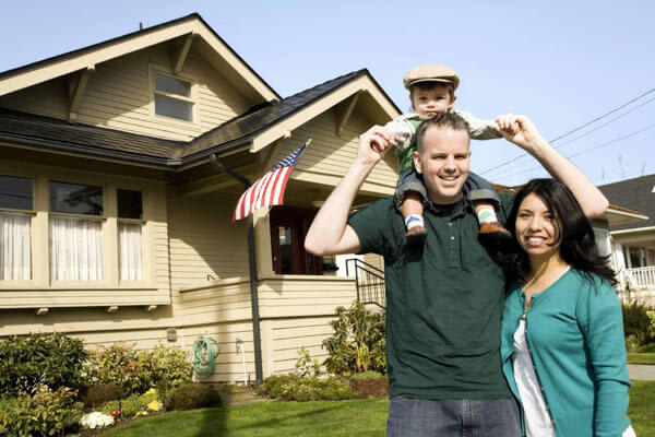 Locksmith services for family in front of residential home