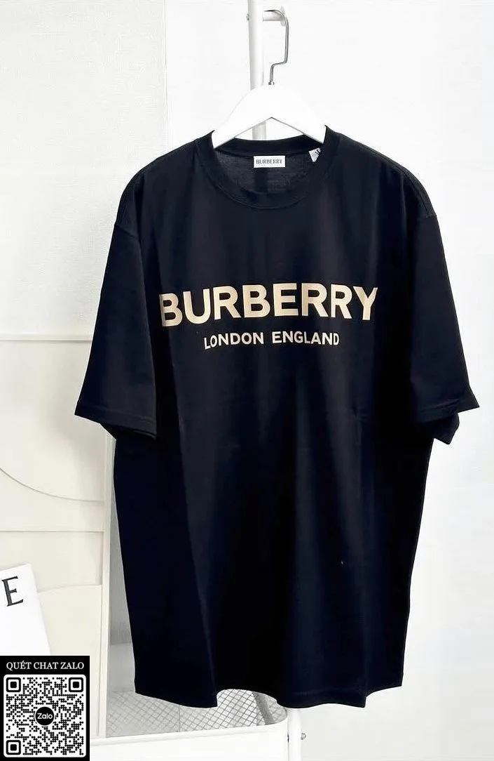 Áo phông Burberry màu đen nam mã 9 BBR Vip Like Authentic độc đáo