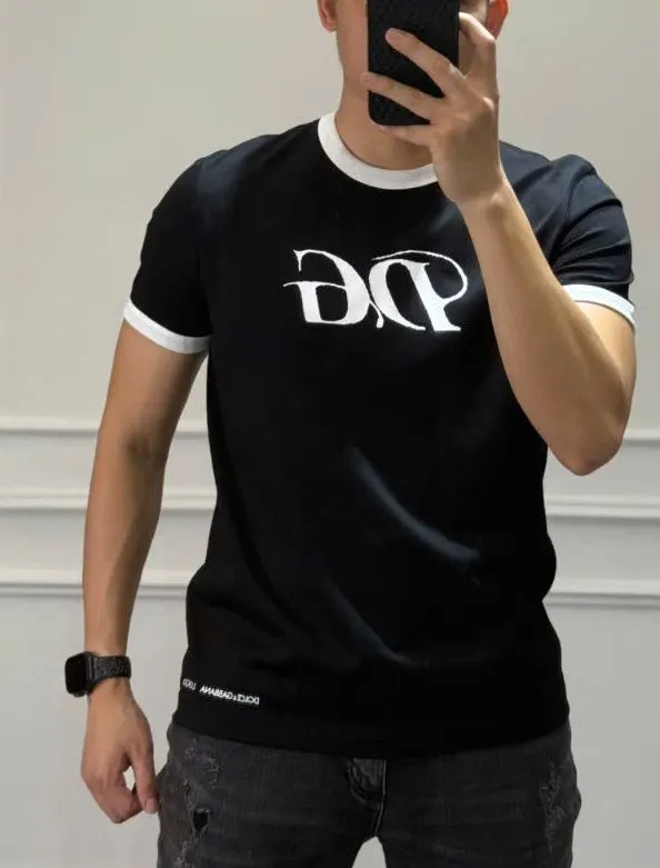 Áo thun nam DG màu đen mã 17 nam Like Authentic limited hoàn hảo