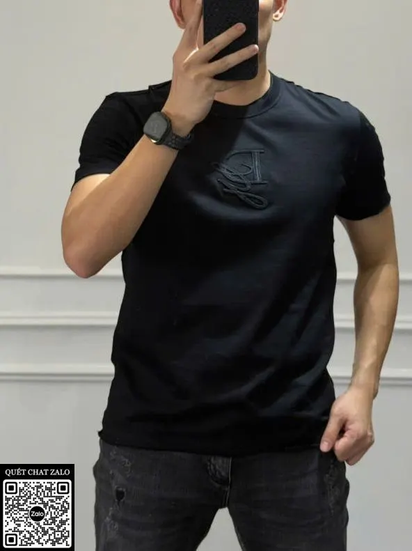 Áo phông nam màu đen Dolce Gabbana mã 26 chuẩn style chất lượng