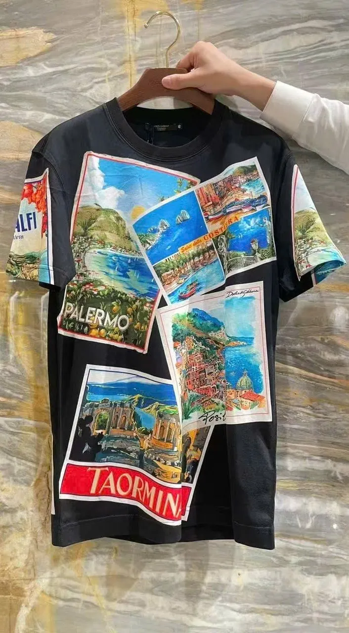 Áo thun DG màu đen Dolce class cao cấp nam mã 42 bắt mắt ấn tượng