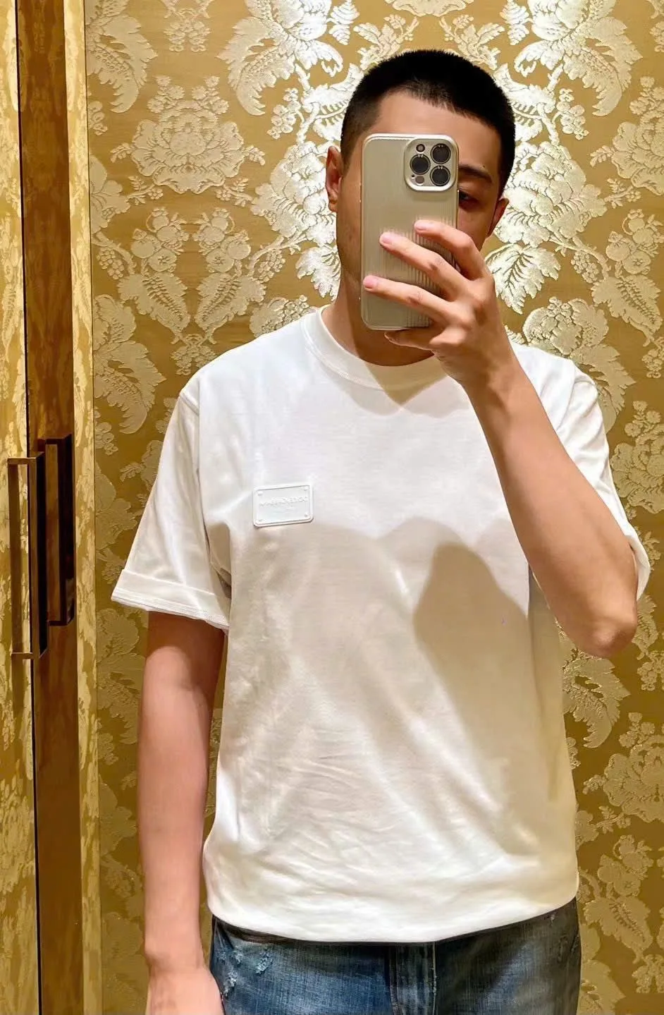 Áo thun Dolce Gabbana áo phông trắng nam cao cấp nổi bật mã 1