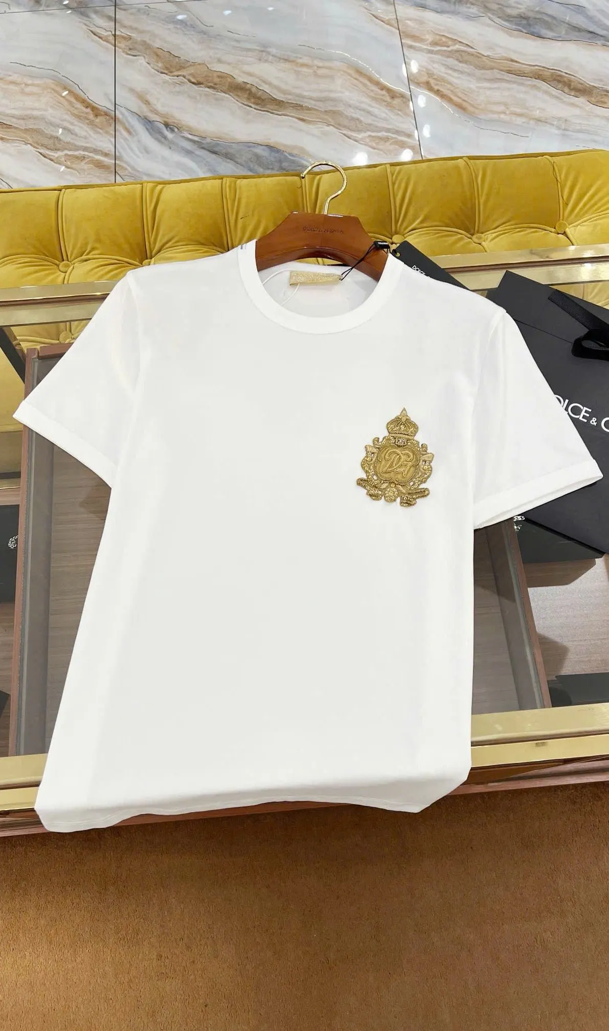 Áo phông DG màu trắng nam mã 15 Dolce cao cấp thiết kế đẹp tinh tế