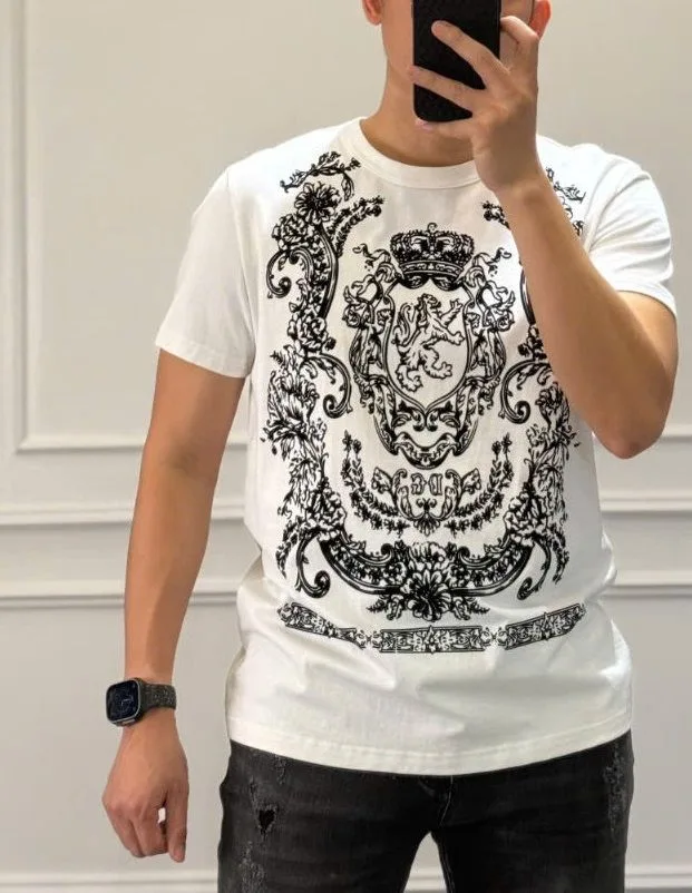 Áo thun Dolce Gabbana màu trắng nam mã 27 sành điệu độc bản cao