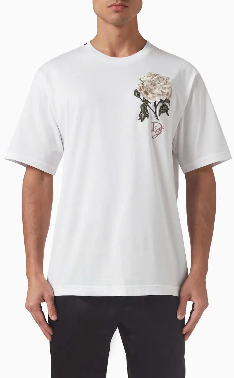 Áo cộc Dolce áo phông trắng nam mã 30 chuẩn style quý tộc đẳng cấp