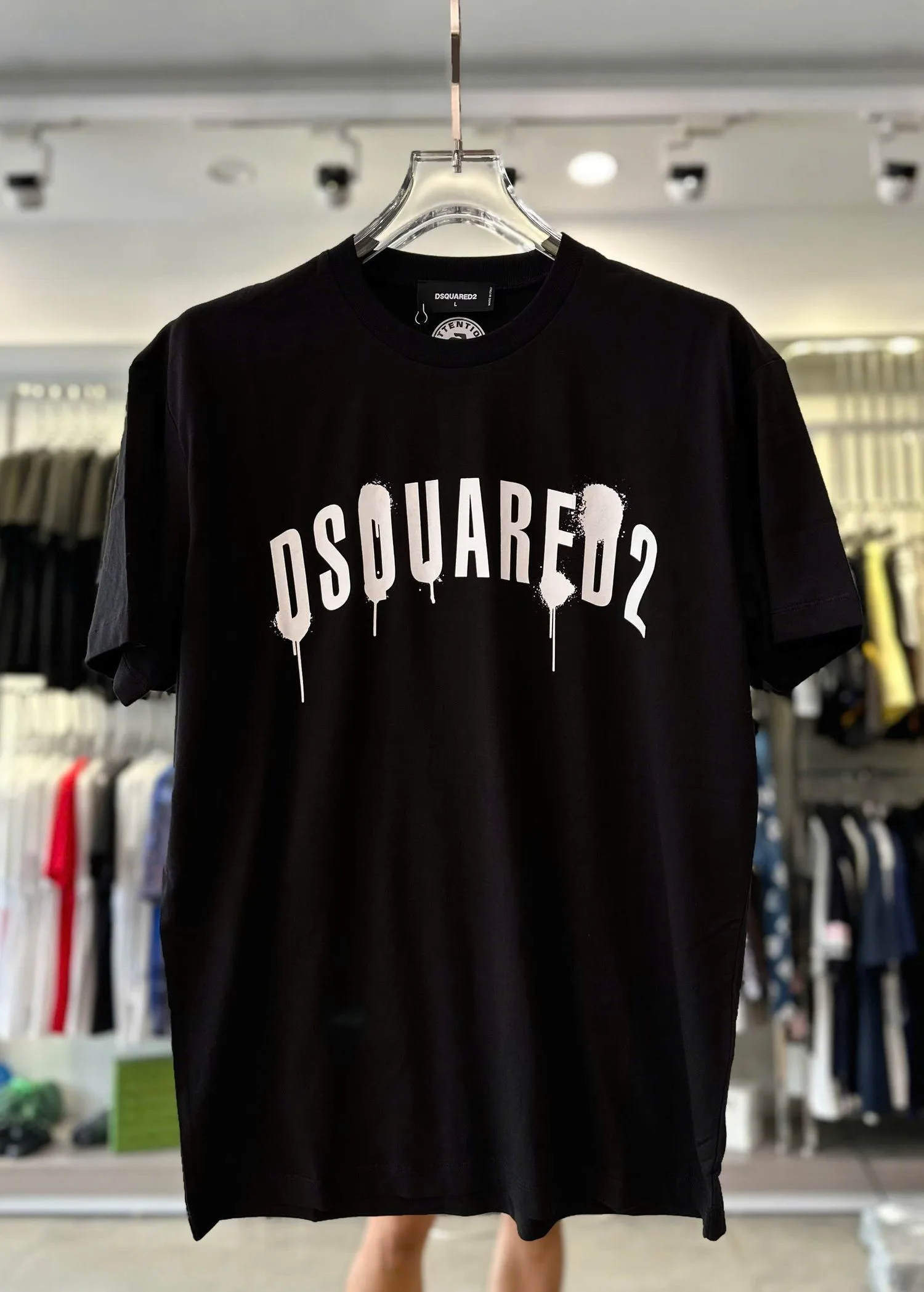 Áo phông nam màu đen Dsquared2 mã 11 Dsq2 like auth cá tính xịn