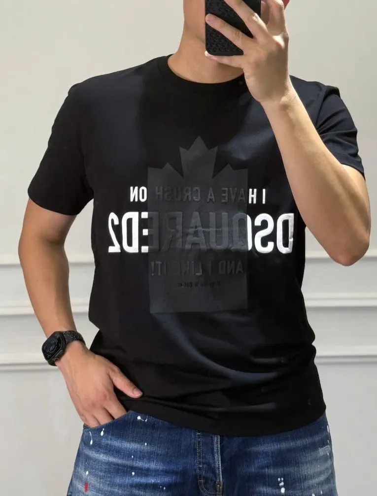 Áo thun nam Dsquared2 chính hãng màu đen class cao cấp mã 18 Áo thun nam Dsquared2 chính hãng màu đen class cao cấp mã 18