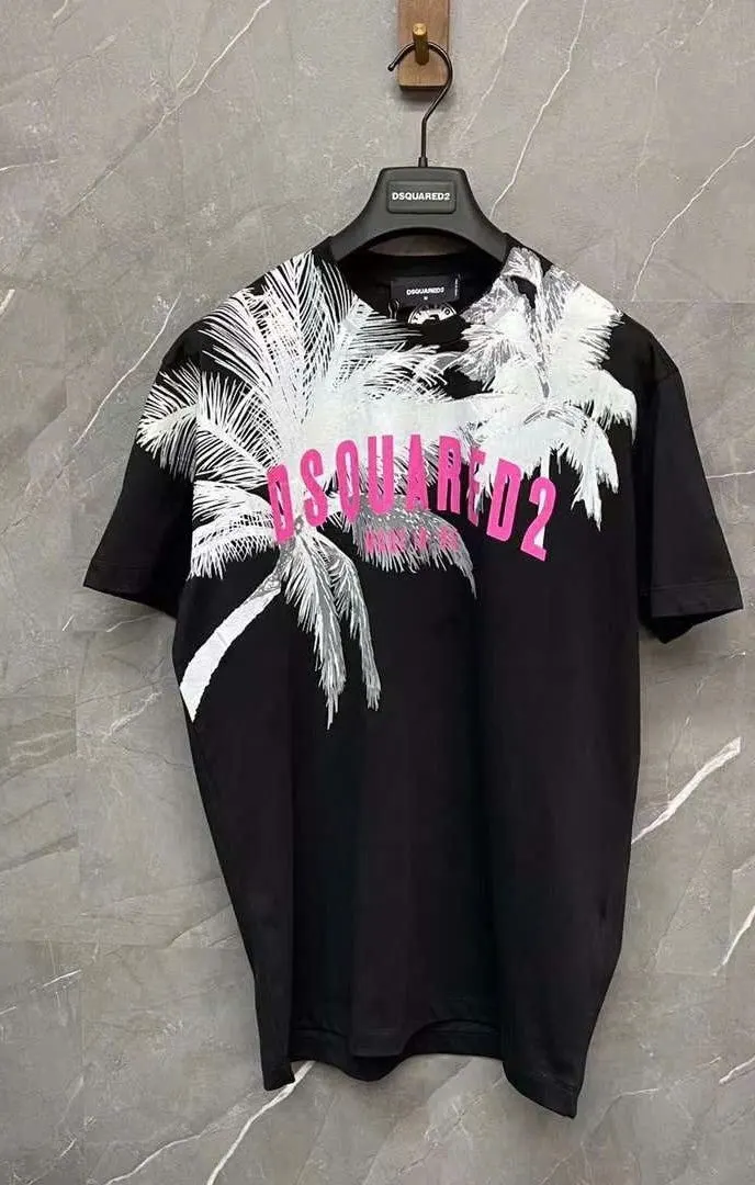 Áo phông nam màu đen Dsq2 mã 9 Dsquared2 đẳng cấp ngất ngây thời