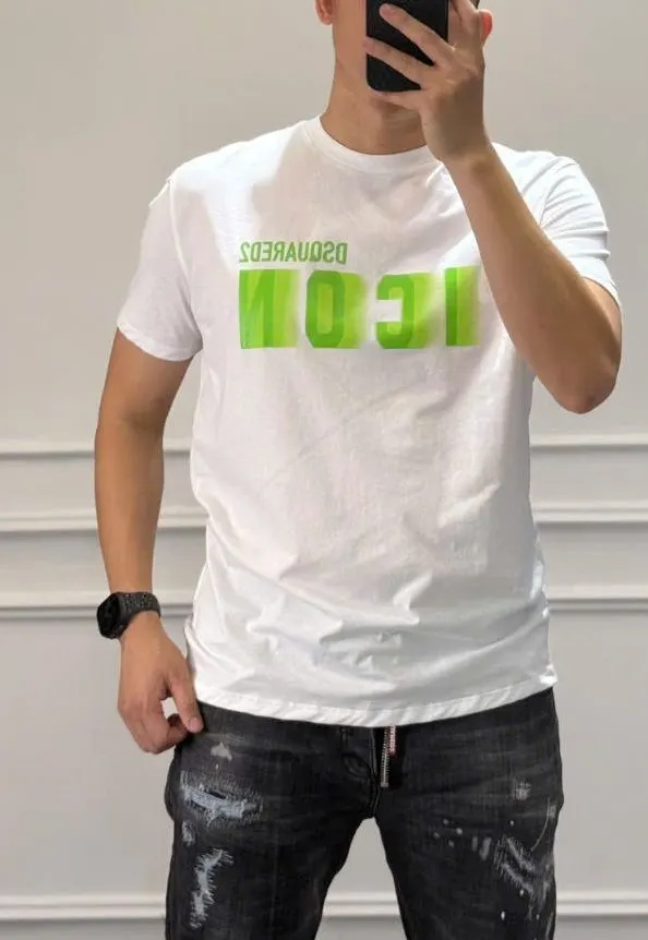 Áo thun Dsquared2 nam trắng áo phông Dsq2 elegant style mã 11