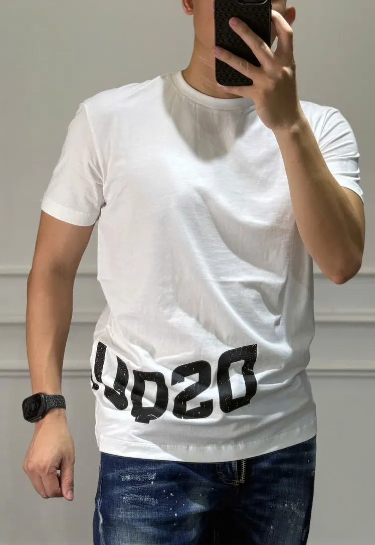 Áo phông Dsquared2 trắng nam mã 2 chuẩn xịn xò chất lượng cao Áo phông Dsquared2 trắng nam mã 2 chuẩn xịn xò chất lượng cao