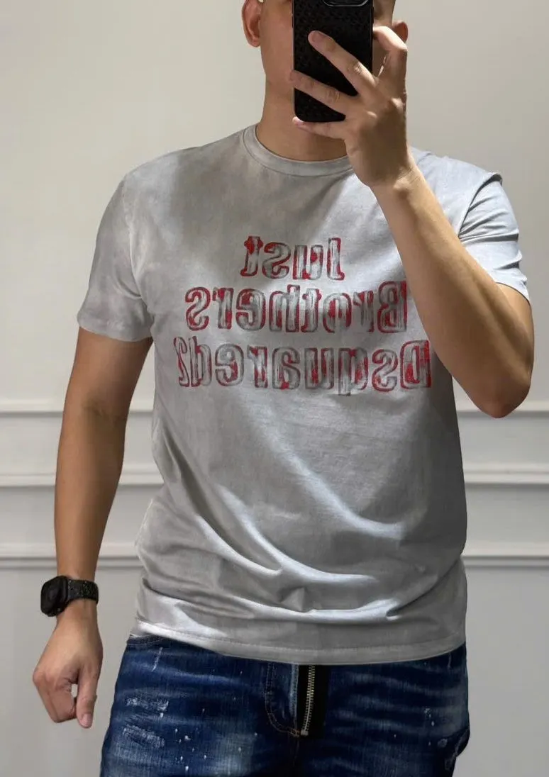 Áo thun nam Dsquared2 chính hãng màu ghi xám mã 2 nổi bật cao cấp Áo thun nam Dsquared2 chính hãng màu ghi xám mã 2 nổi bật cao cấp