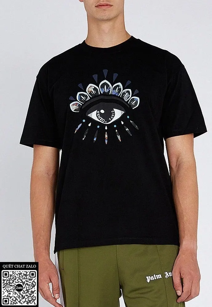 Áo phông nam màu đen Kenzo mã 12b sang chảnh thích ngay cực hút