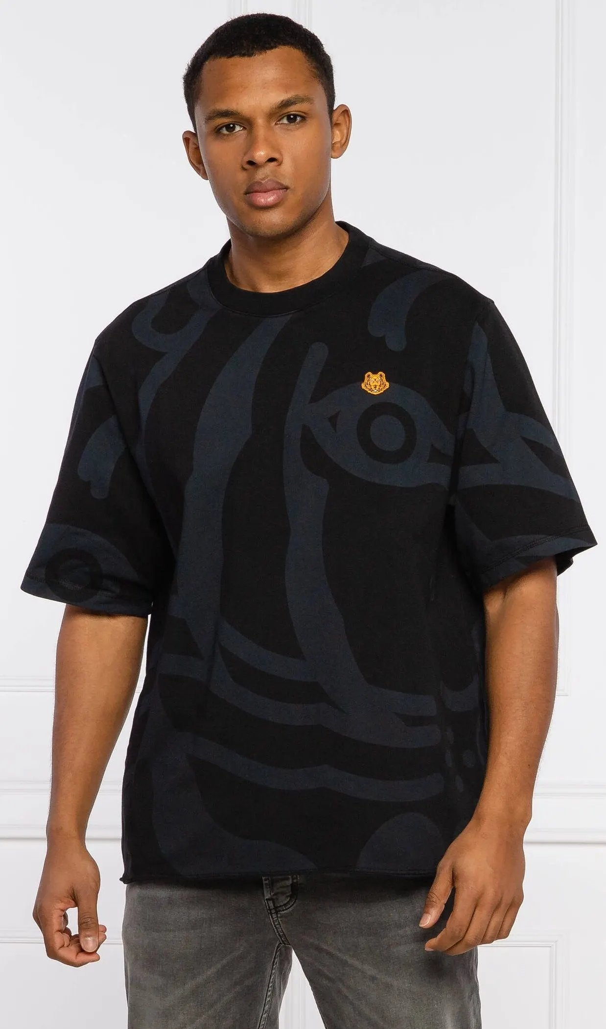 Áo phông nam màu đen Kenzo phân khúc cao cấp đáng tiền mã 14b