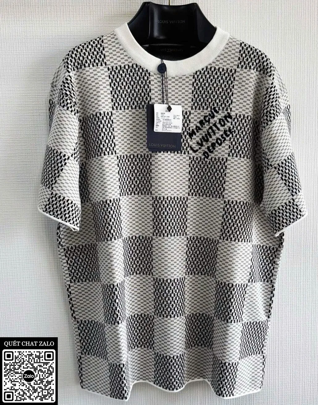 Áo phông nam màu trắng Louis Vuitton mã 3 lịch lãm cá tính sang trọng