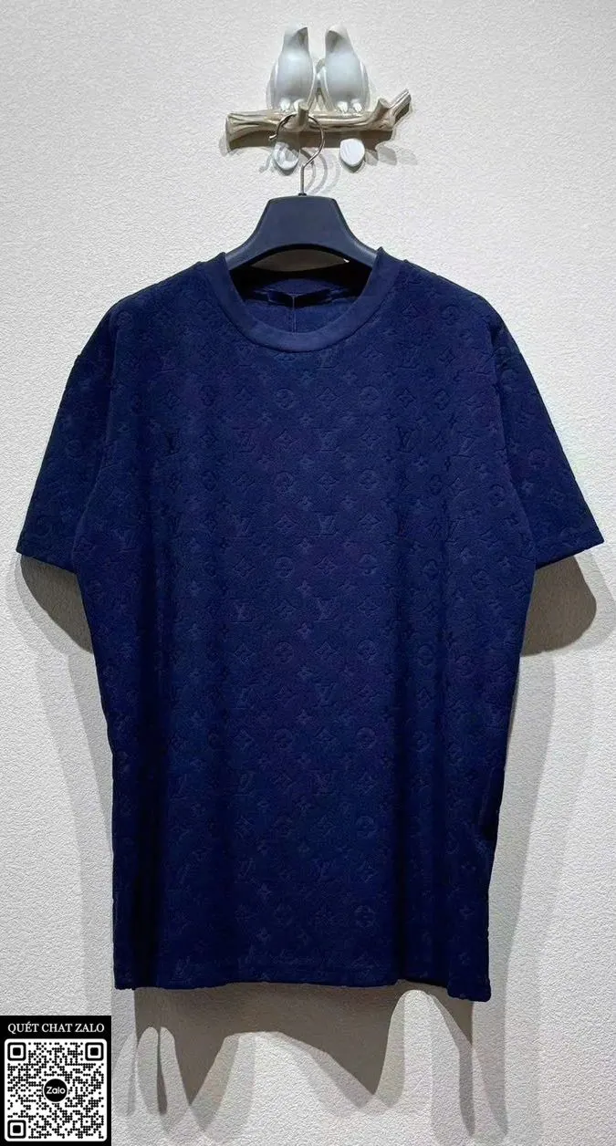 Áo phông nam màu xanh LV mã 13 hiếm phong cách riêng đẳng cấp
