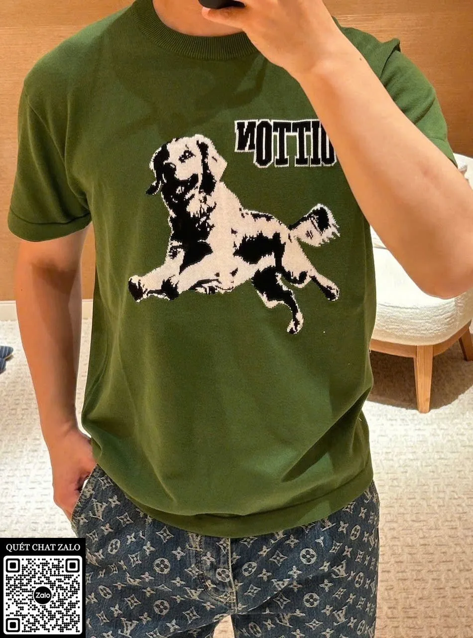 Áo phông nam màu xanh LV mã 7 độc quyền tôn vẻ điển trai chuẩn đẹp