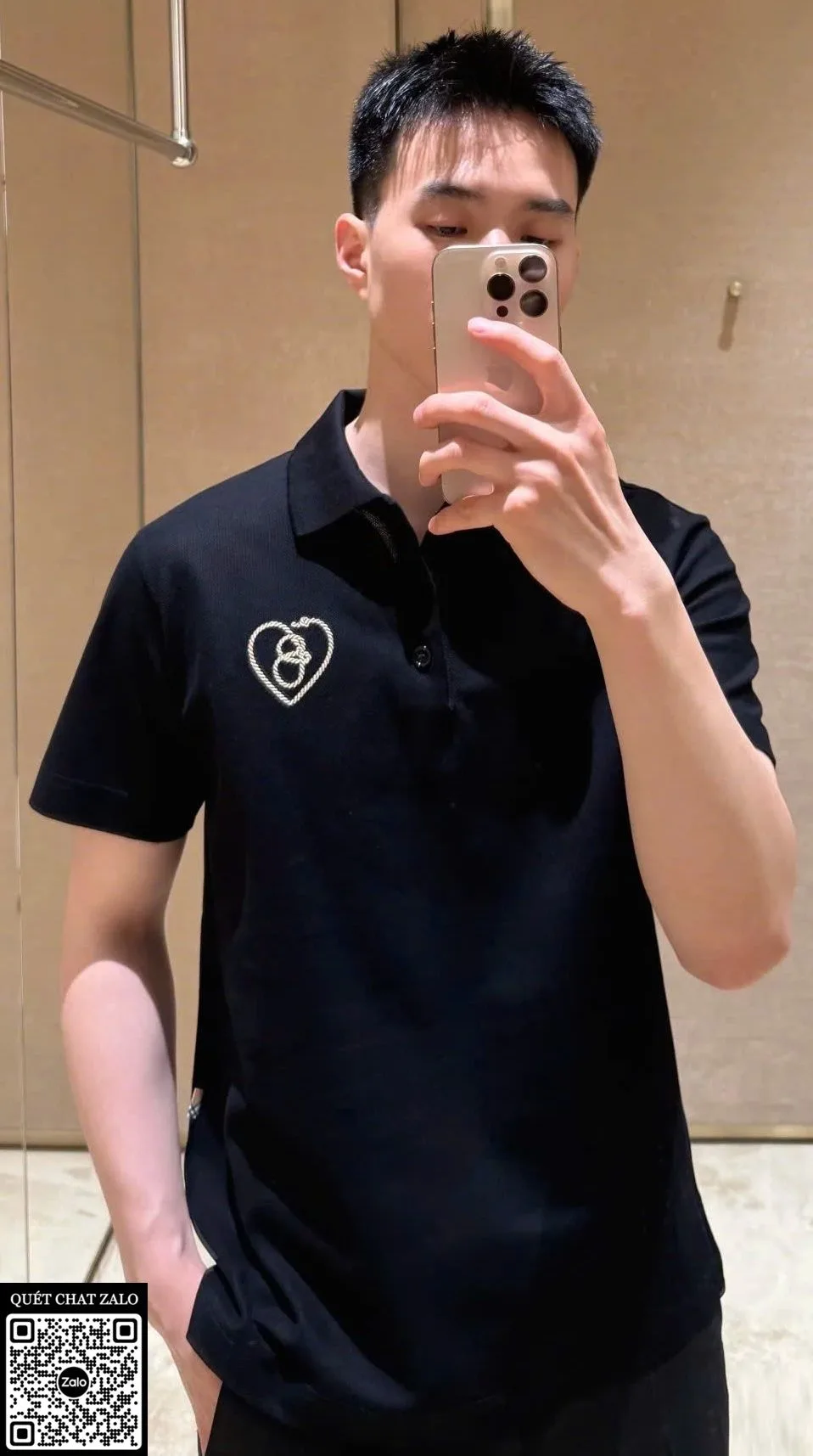 Áo polo nam màu đen BBR Burberry mã 12 phong cách độc lạ thượng hạng Áo polo nam màu đen BBR Burberry mã 12 phong cách độc lạ thượng hạng