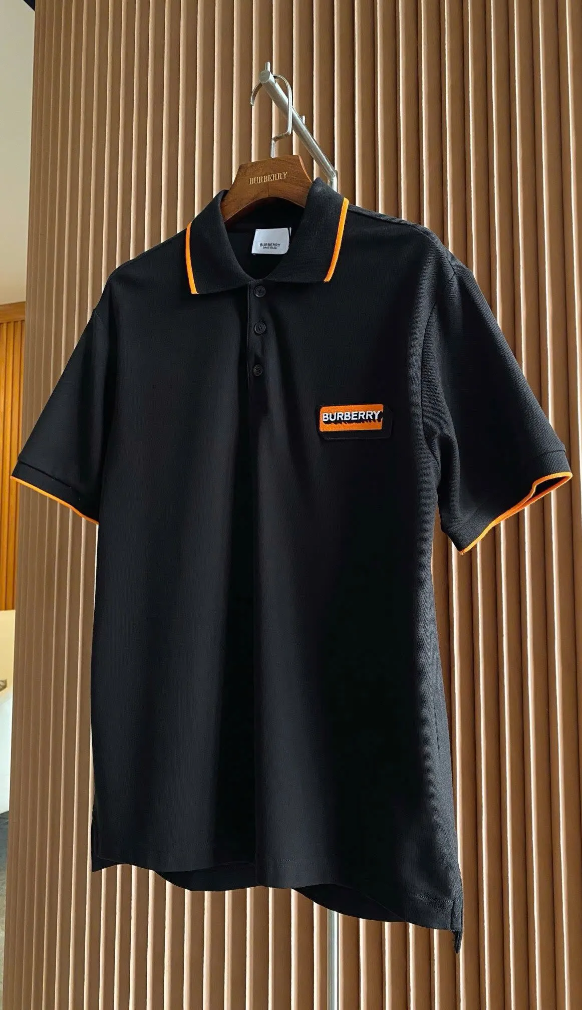 Áo polo nam màu đen BBR mã 8 Like Authentic chuẩn cao cấp thời thượng