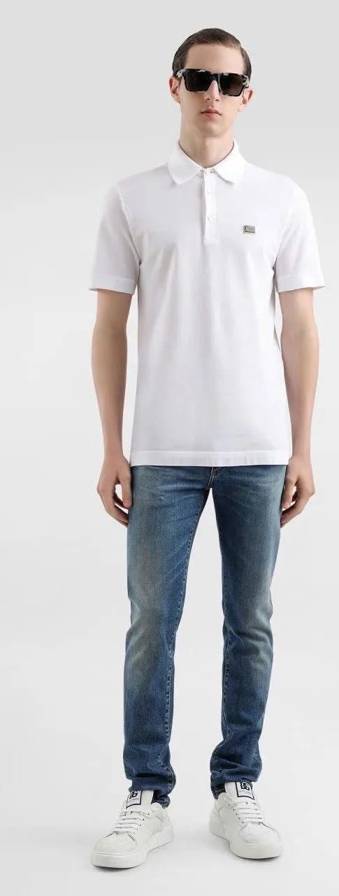 Áo polo nam màu trắng Dolce mã 4 phong cách độc lạ đẳng cấp sang Áo polo nam màu trắng Dolce mã 4 phong cách độc lạ đẳng cấp sang