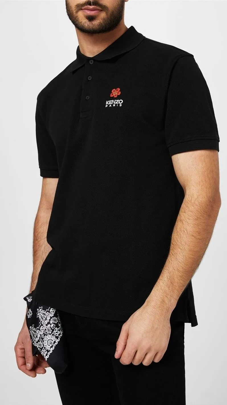 Áo polo Kenzo màu đen nam mã 1b cao cấp ấn tượng chất liệu bền đẹp