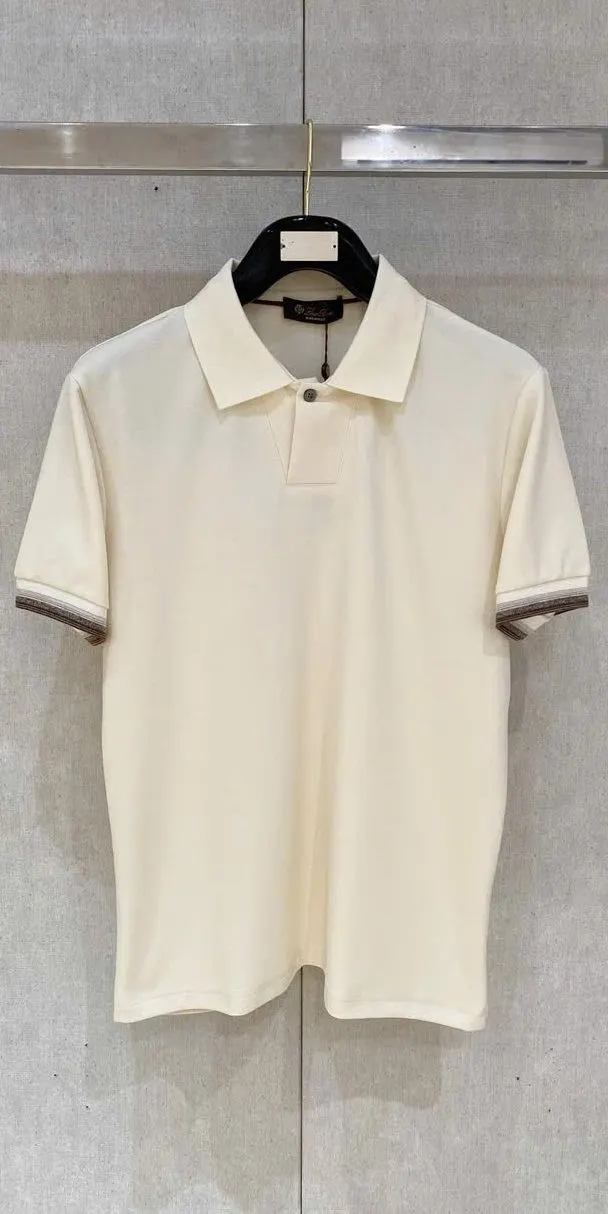Áo polo nam màu trắng Loro Piana mã 1 phiên bản giới hạn độc lạ Áo polo nam màu trắng Loro Piana mã 1 phiên bản giới hạn độc lạ
