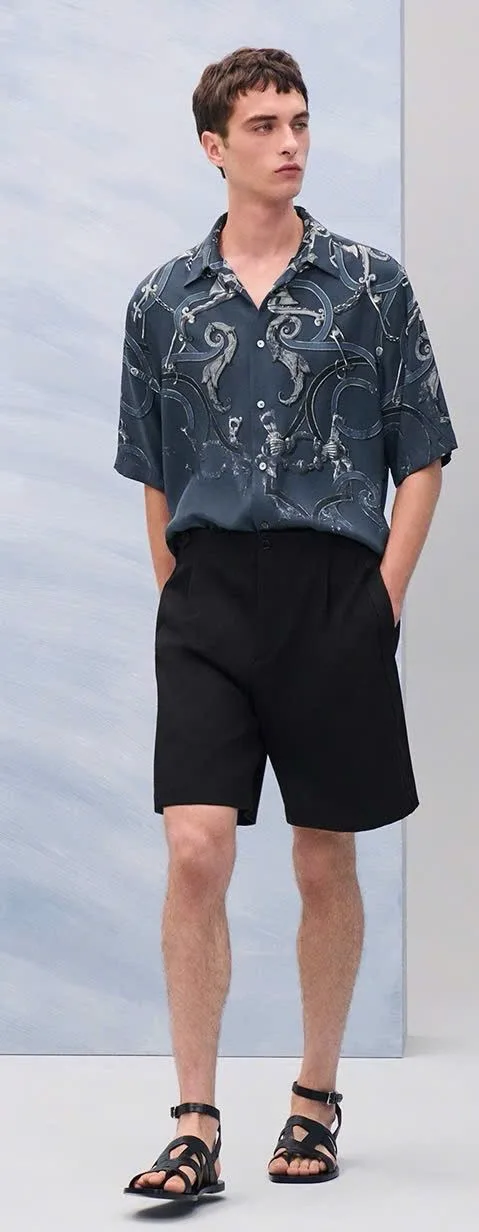 Áo sơ mi Hermes nam chính hãng mã 1 phong cách luxury cao cấp mới Áo sơ mi Hermes nam chính hãng mã 1 phong cách luxury cao cấp mới