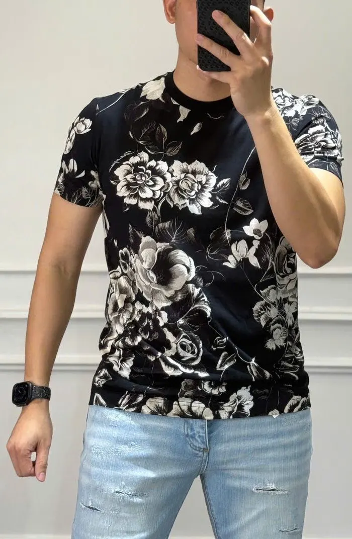 Áo thun trơn đen DG mã 43 cổ tròn nam nữ Like Auth phong cách thần thái Áo thun trơn đen DG mã 43 cổ tròn nam nữ Like Auth phong cách thần thái