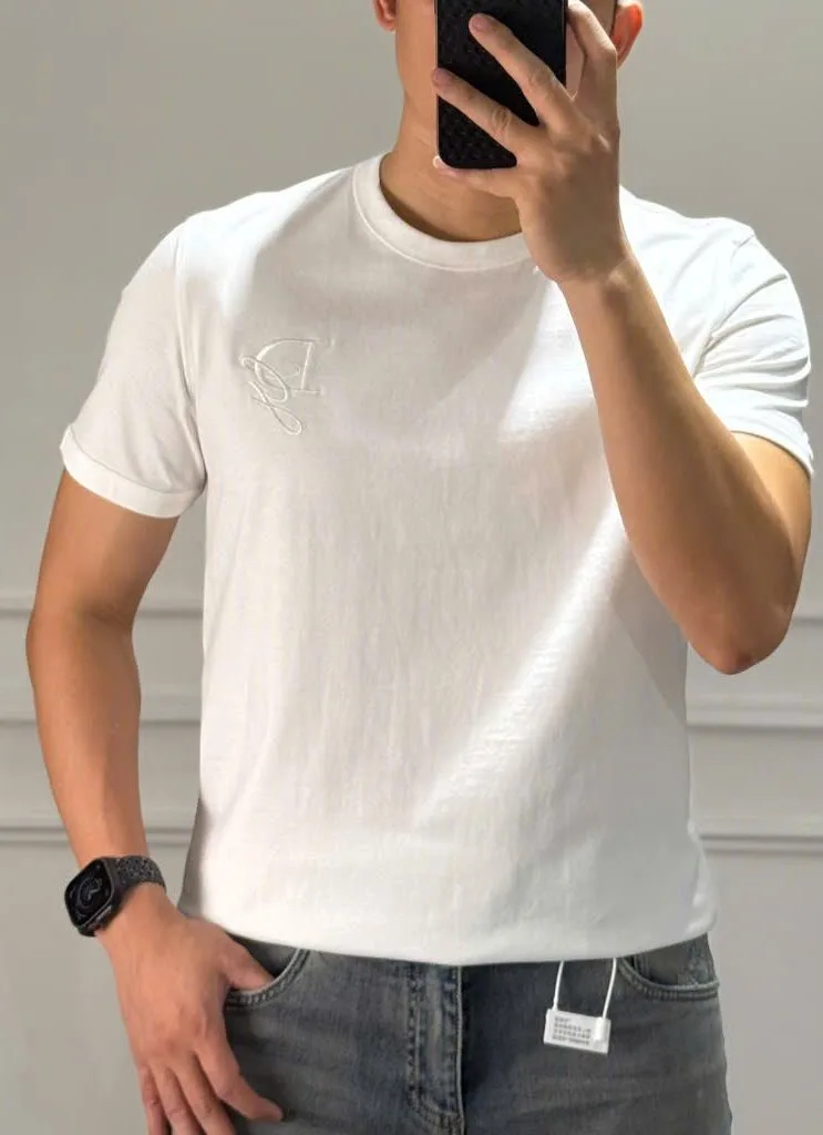 Áo phông nam trắng trơn cổ tròn Dolce Gabbana mã 31 xịn chuẩn đỉnh