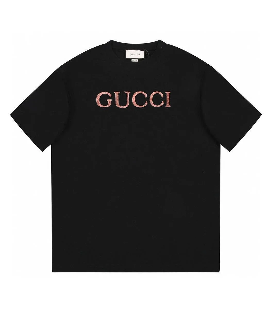 Áo thun Gucci đen trắng mã 3 cổ tròn nam nữ phong cách chất lượng