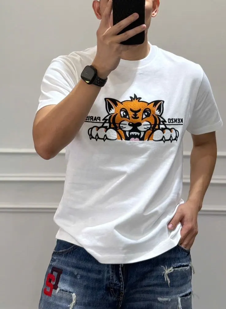 Áo thun phông Kenzo #EANF# trắng cổ tròn nam nữ mã 1 thiết kế nổi bật Áo thun phông Kenzo #EANF# trắng cổ tròn nam nữ mã 1 thiết kế nổi bật