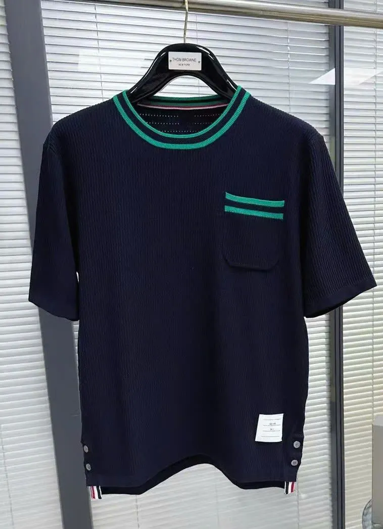 Áo phông Thom Browne nam xanh mã 1 Like Authentic - yêu luôn Áo phông Thom Browne nam xanh mã 1 Like Authentic - yêu luôn