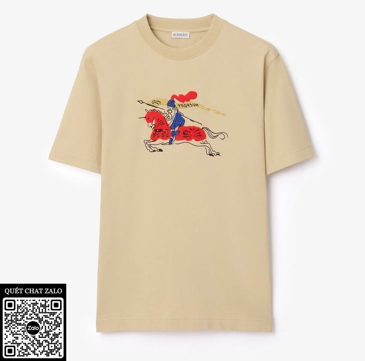 Áo phông nam màu nâu Burberry mã 1 chuẩn đẹp Like Authentic