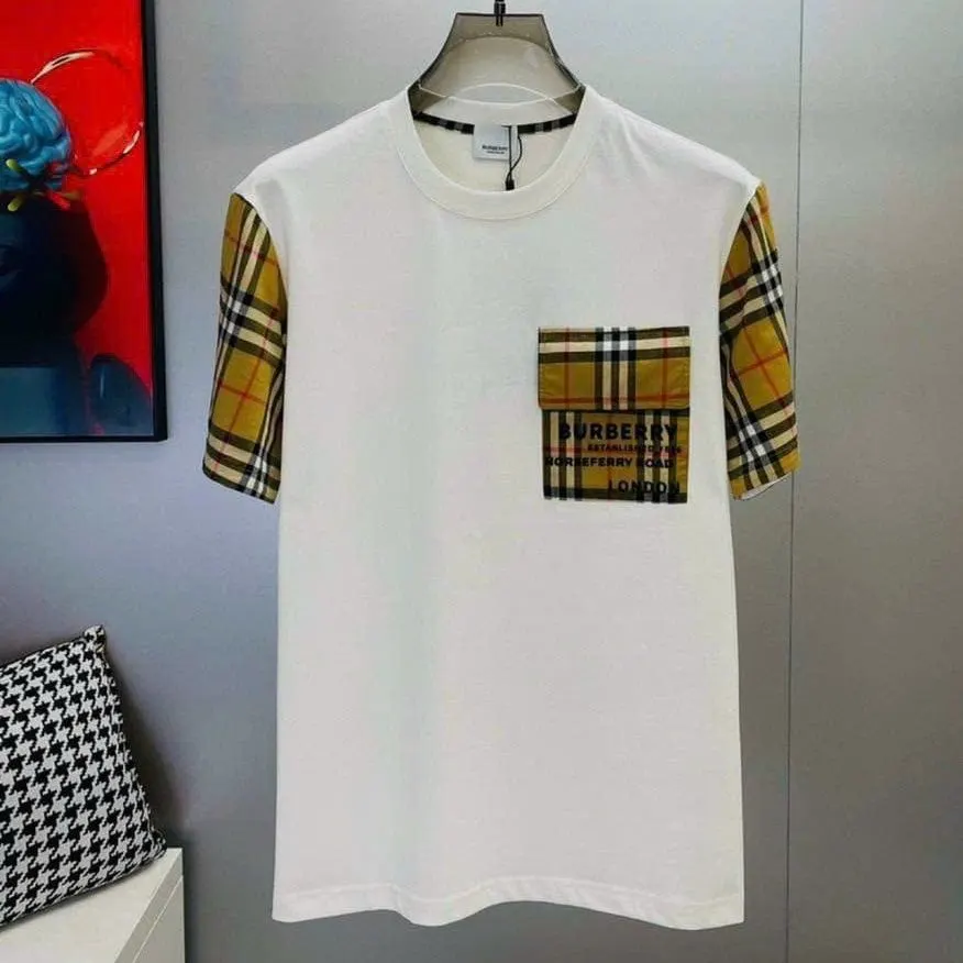 Áo Burberry trắng áo phông nam Burberry like authentic mã 6 hoàn hảo Áo Burberry trắng áo phông nam Burberry like authentic mã 6 hoàn hảo