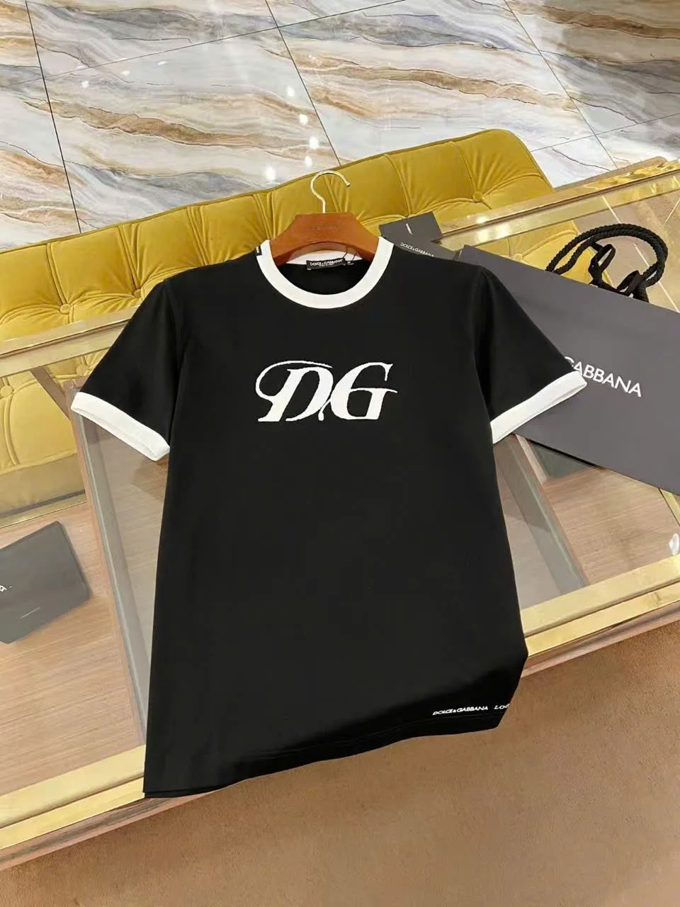 Áo thun nam DG màu đen mã 17 nam Like Authentic limited hoàn hảo