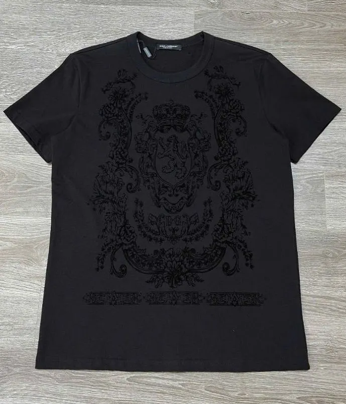 Áo phông nam màu đen Dolce DG đẳng cấp thượng lưu đúng chuẩn mã 35